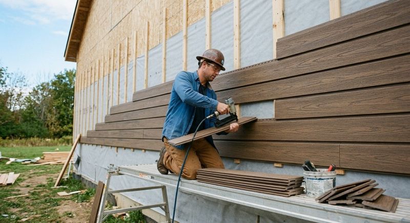 Faux Wood Siding Installation in Rockingham, NC