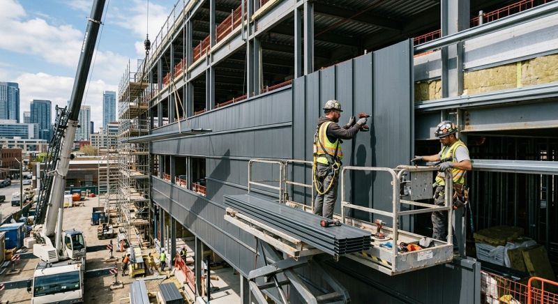Steel Cladding Installation in Pinehurst, NC